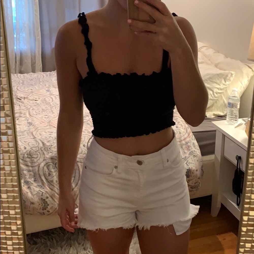 Smocked Crop Top